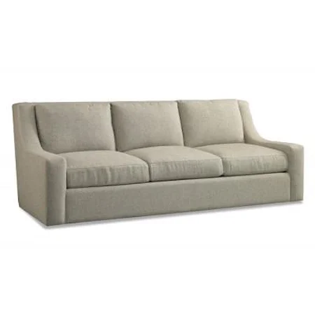 Casual Sofa with Low Sloping Track Arms